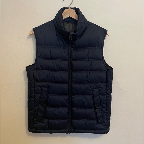 Zara Navy Blue Puffer Vest - Picture 4 of 13